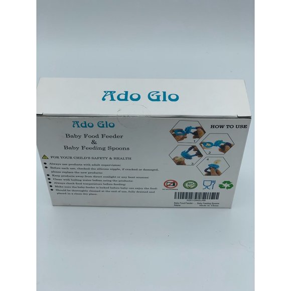 Ado-Glo Baby Food Mesh Feeder & Baby Feeding Spoons Bundle Pack - Picture 2 of 4
